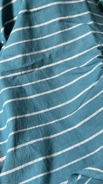 Striped Handwoven Cotton - Teal