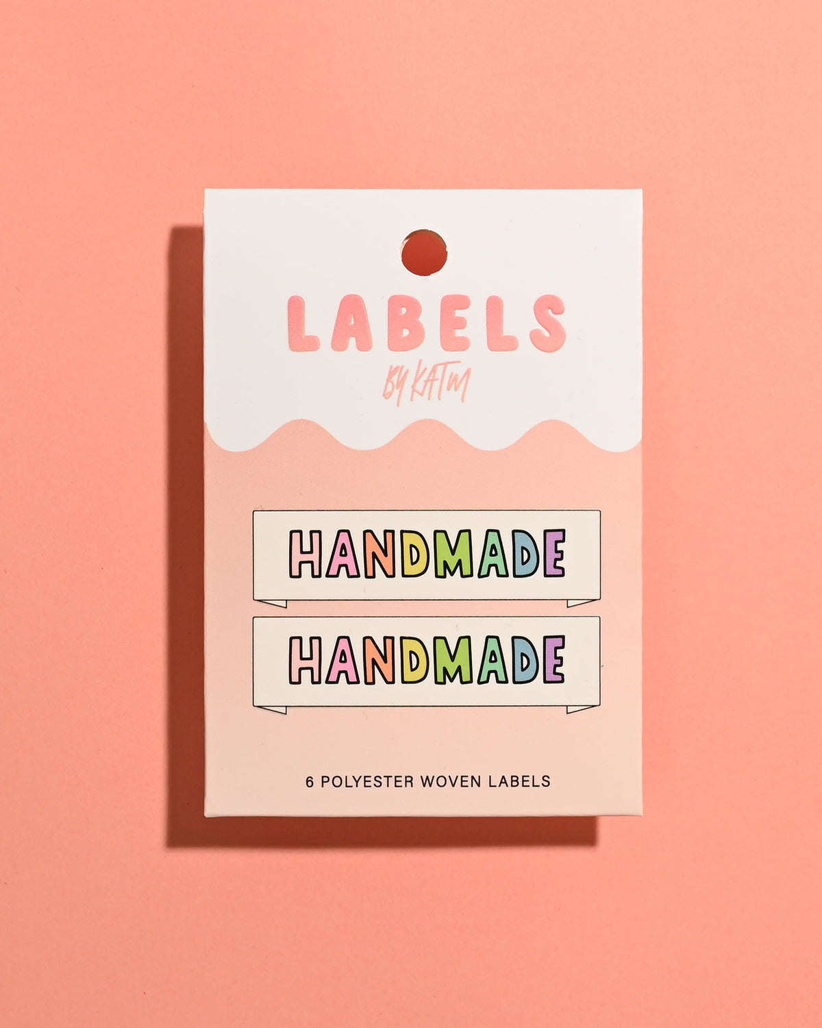 KATM woven labels - Handmade Rainbow