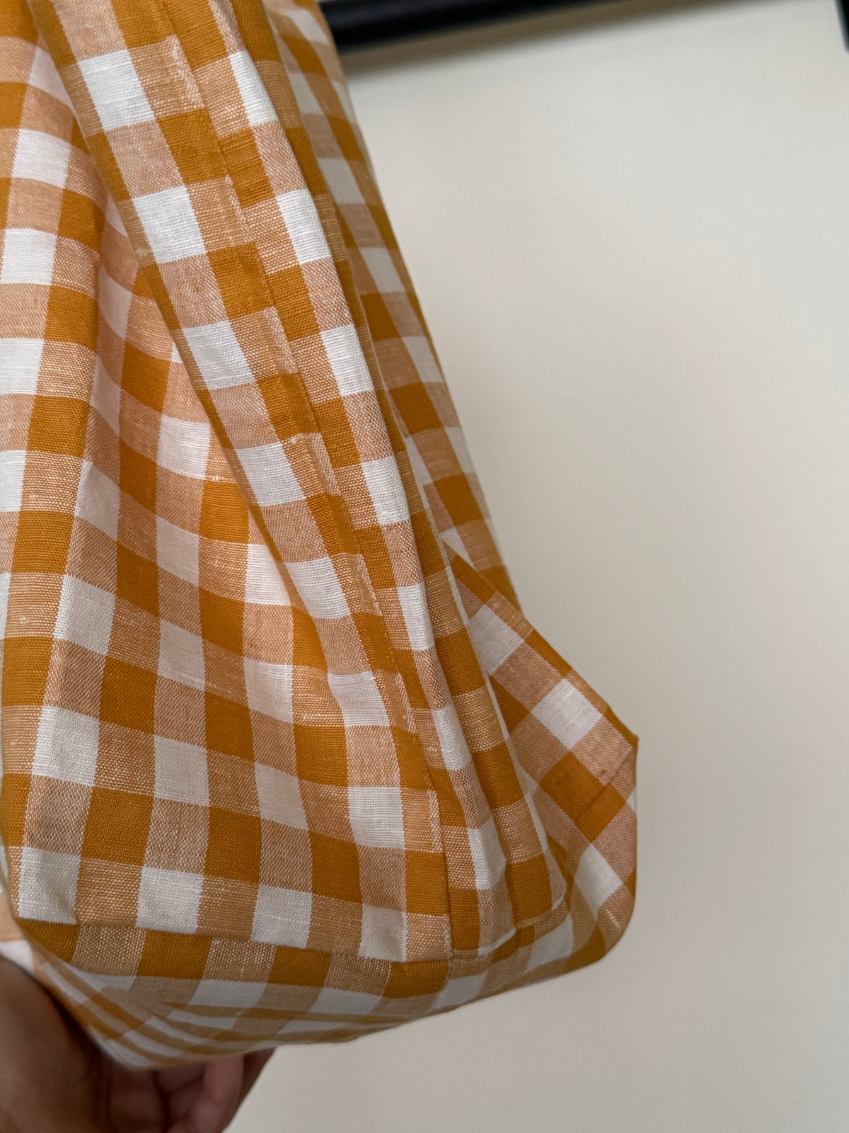 Chunky tote (yellow gingham)