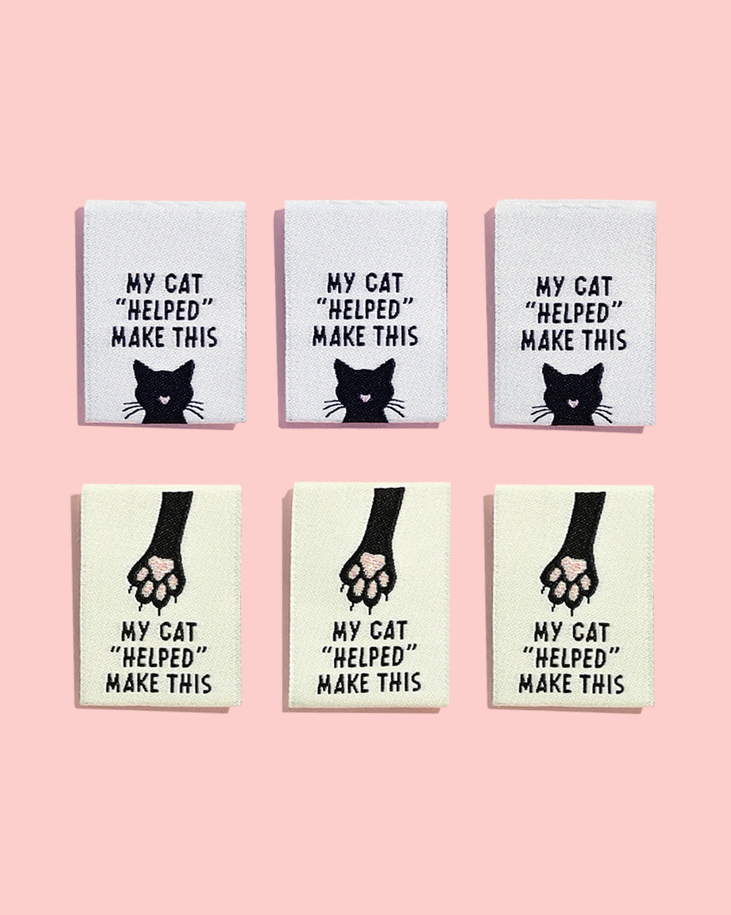 KATM woven labels - My Cat “Helped” Make This