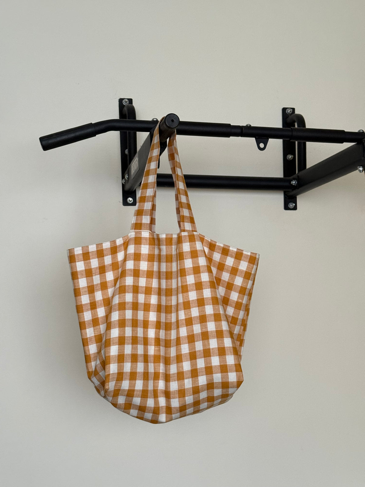 Chunky tote (yellow gingham)