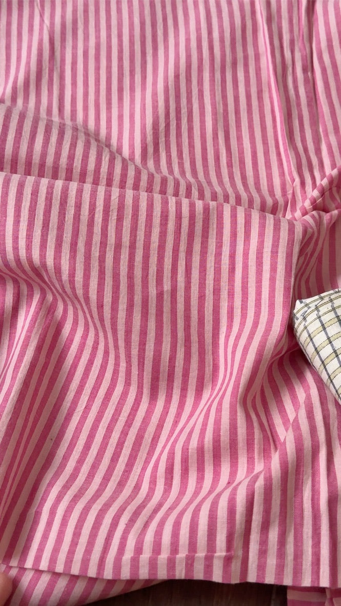 Striped Handwoven Cotton - Pink