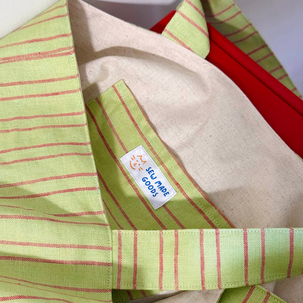 Chunky tote (strawberry matcha)