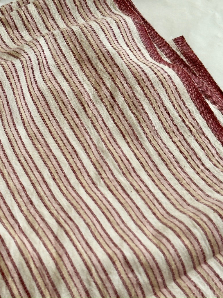 Striped Handwoven Cotton - Strawberry Ripple