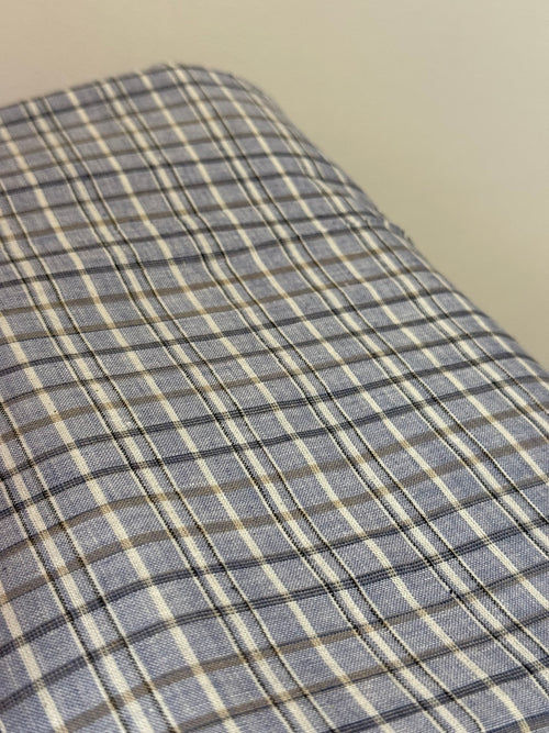 Check Handwoven Cotton - Blue Multicolor