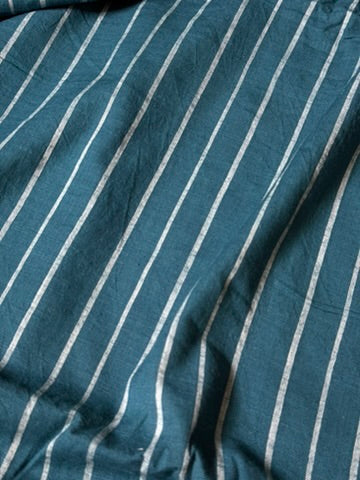 Striped Handwoven Cotton - Teal
