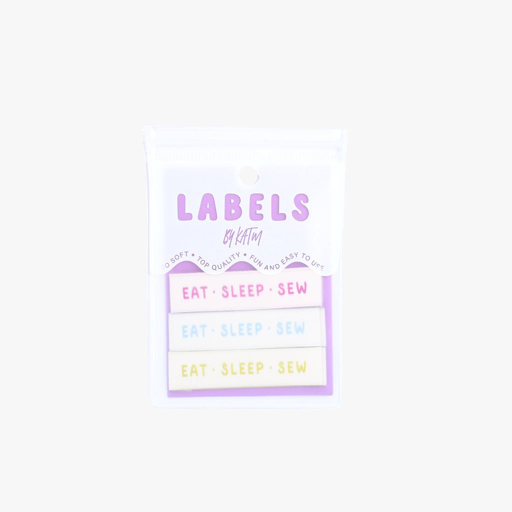 KATM woven labels - Eat Sleep Sew