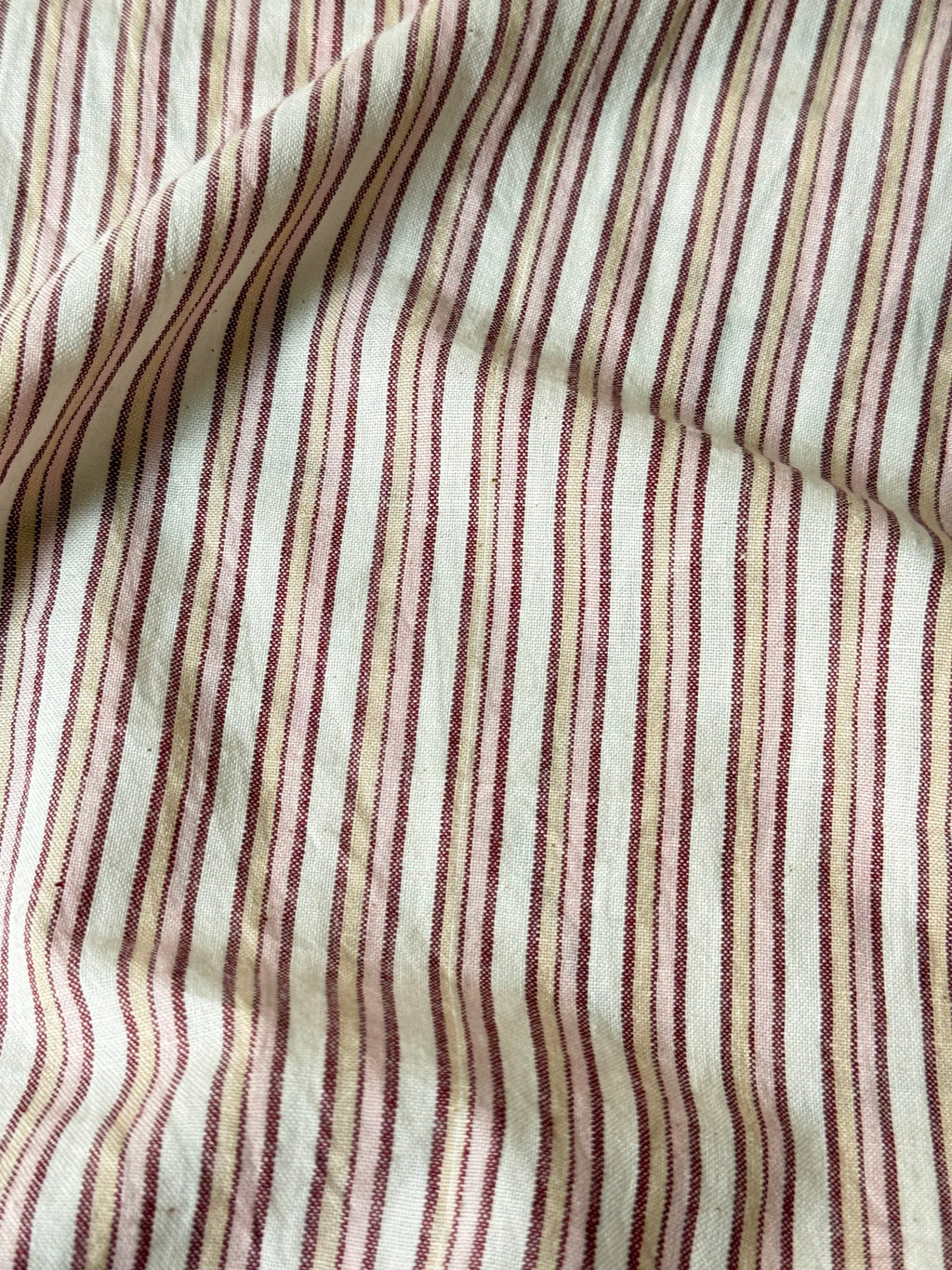 Striped Handwoven Cotton - Strawberry Ripple