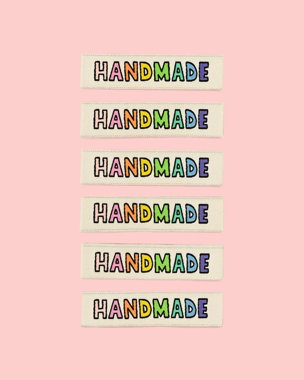 KATM woven labels - Handmade Rainbow