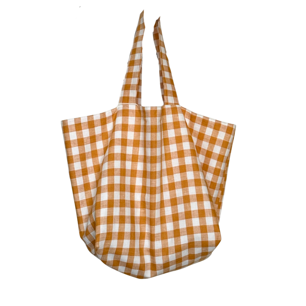 Chunky tote (yellow gingham)