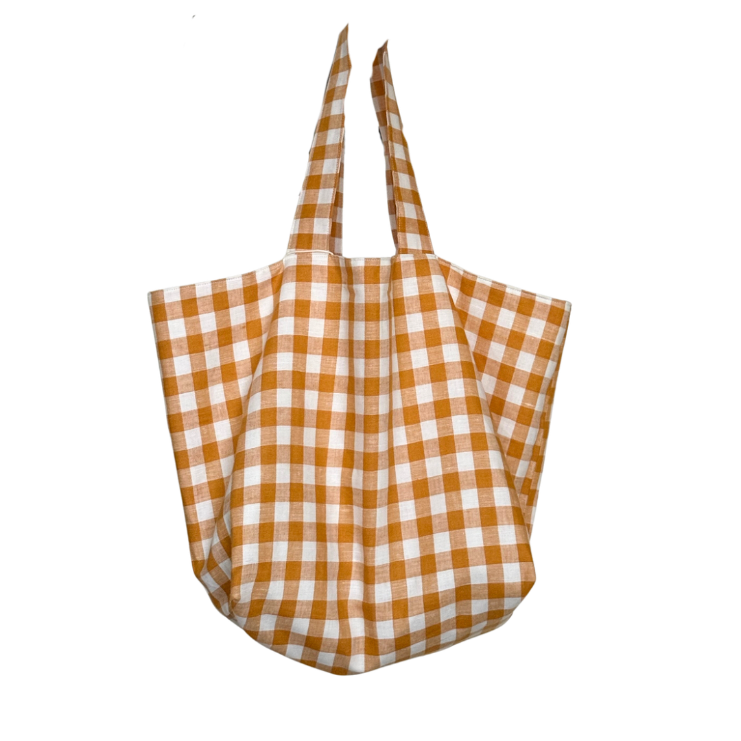 Chunky tote (yellow gingham)