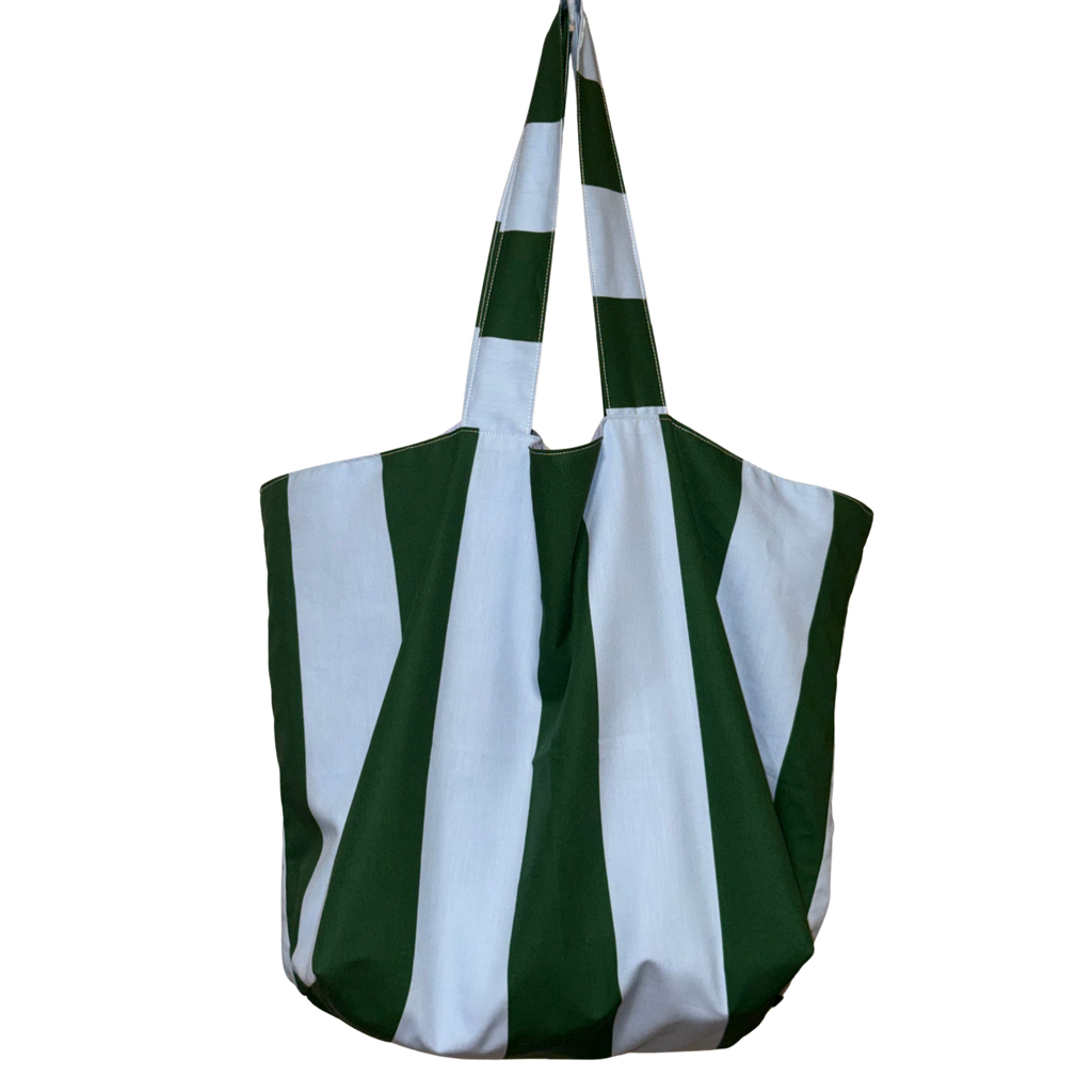 Chunky tote (blue stripes)