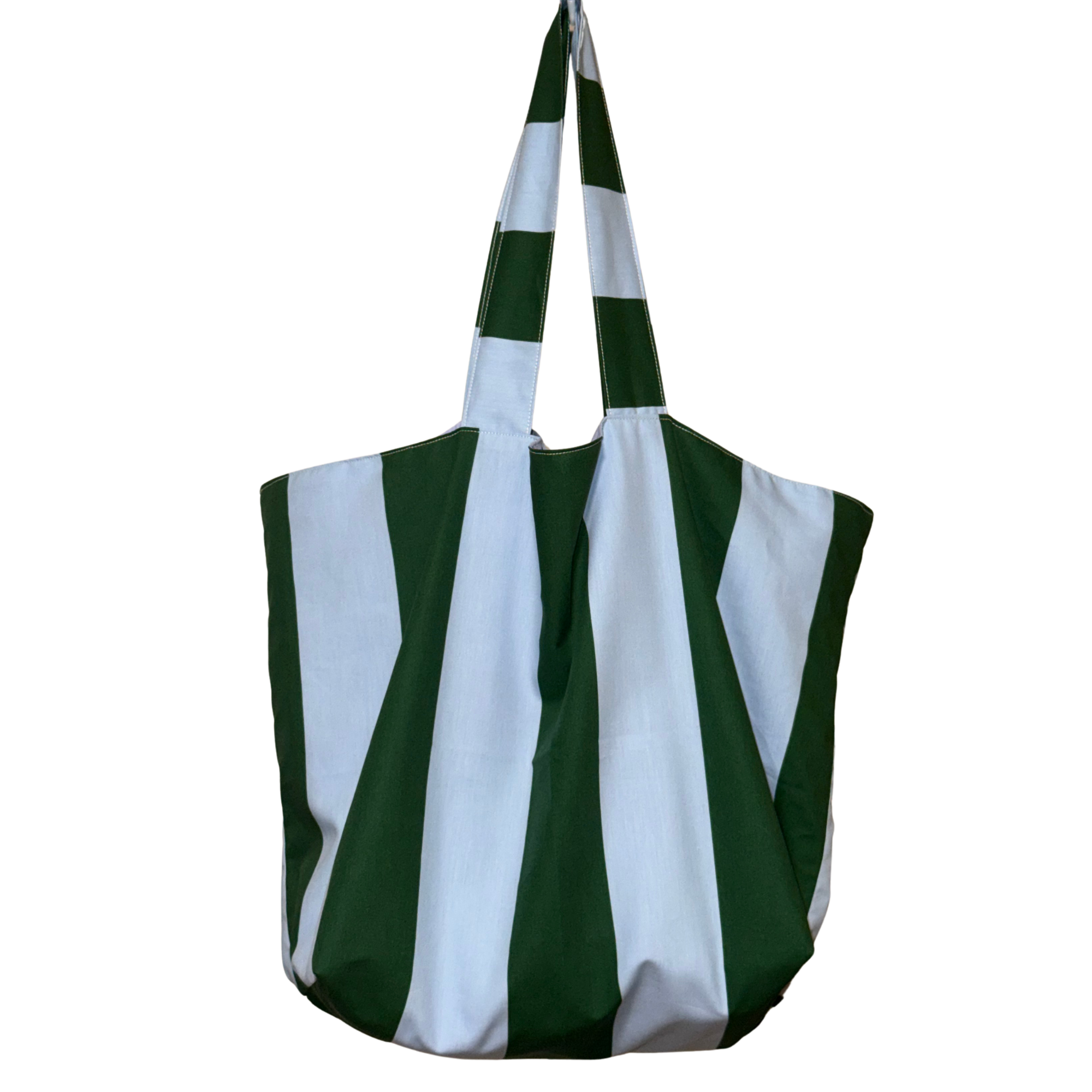 Chunky tote (blue stripes)