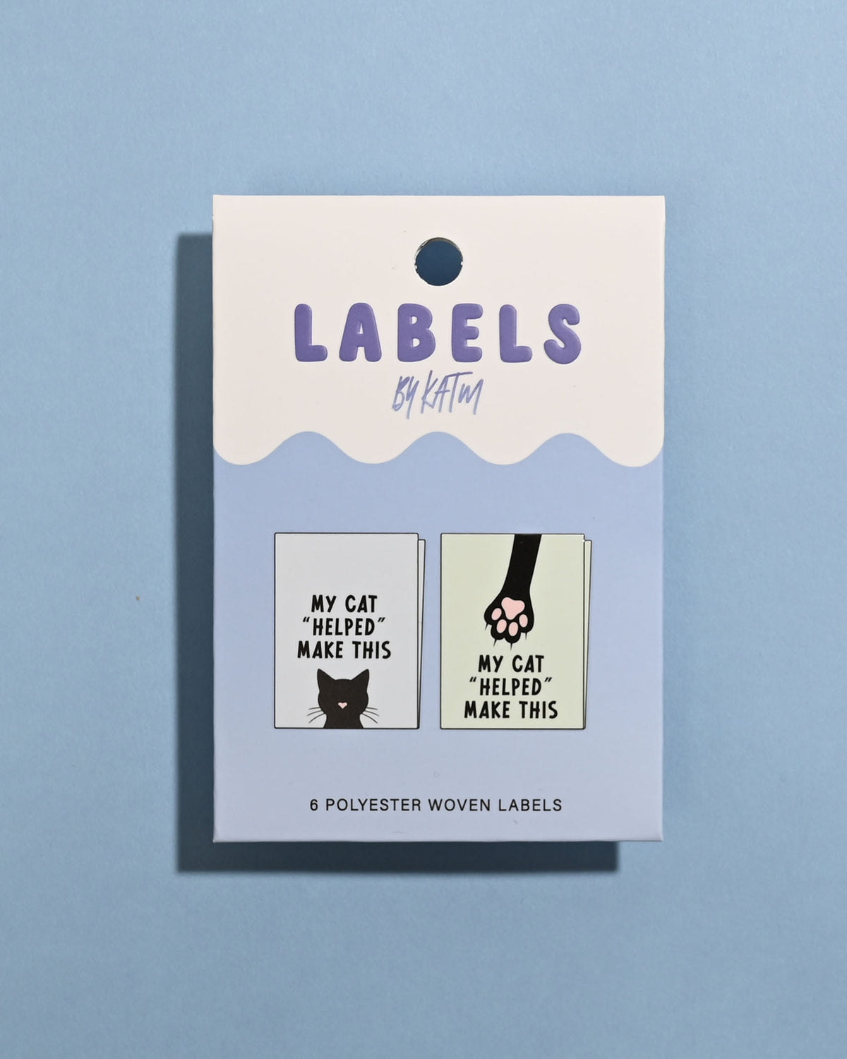 KATM woven labels - My Cat “Helped” Make This