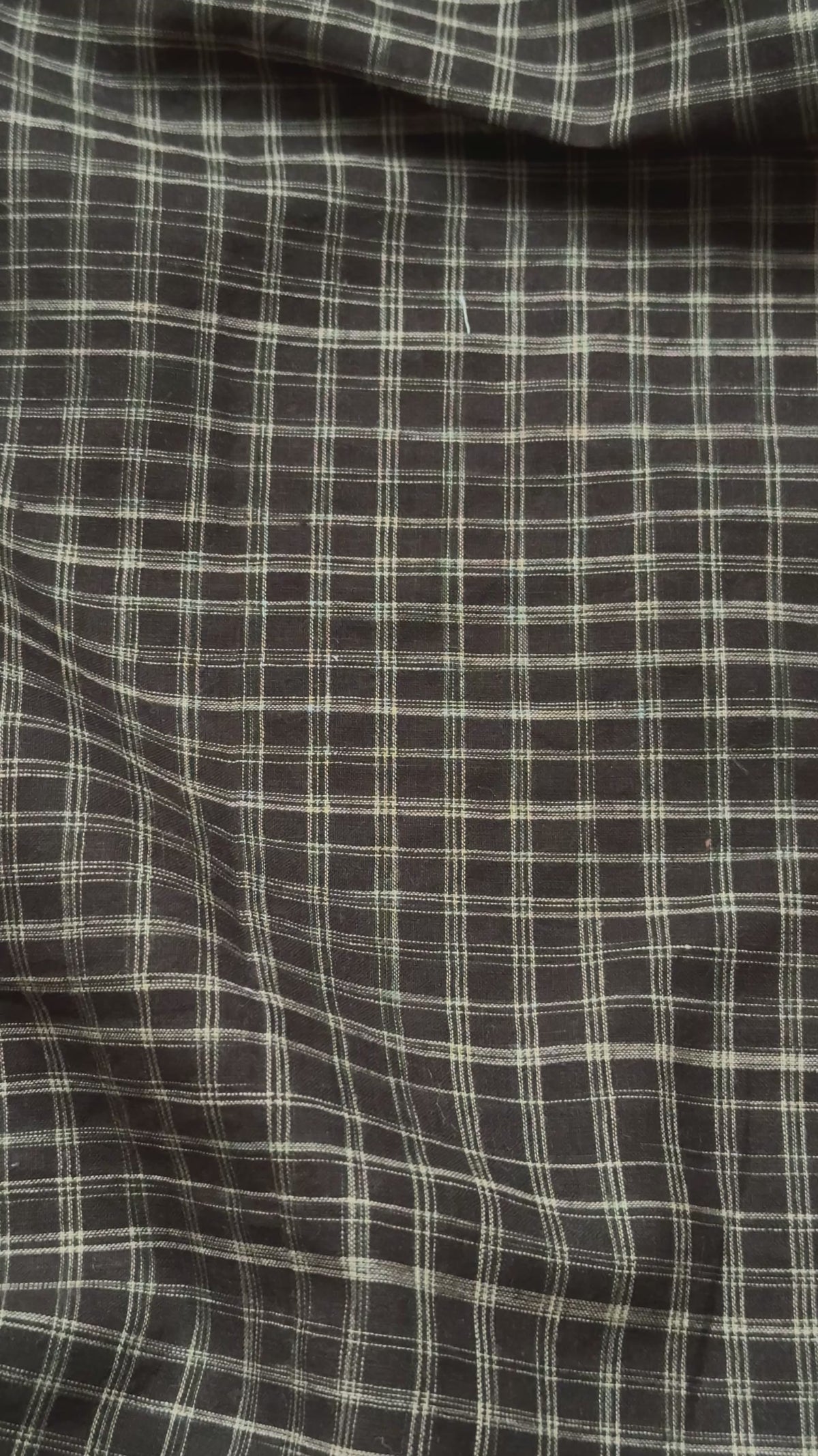 Check Handwoven Cotton - Brown / Cream