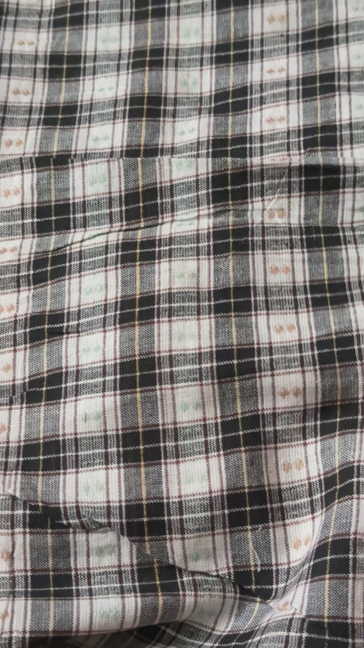 Jamdani Handloom - Black/Cream tiles